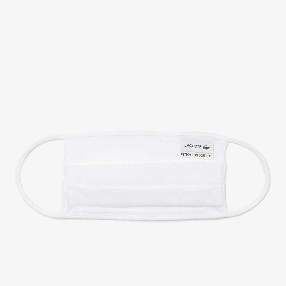 Lacoste L.12.12 Face Masks 3-Pack White | NKW-745628