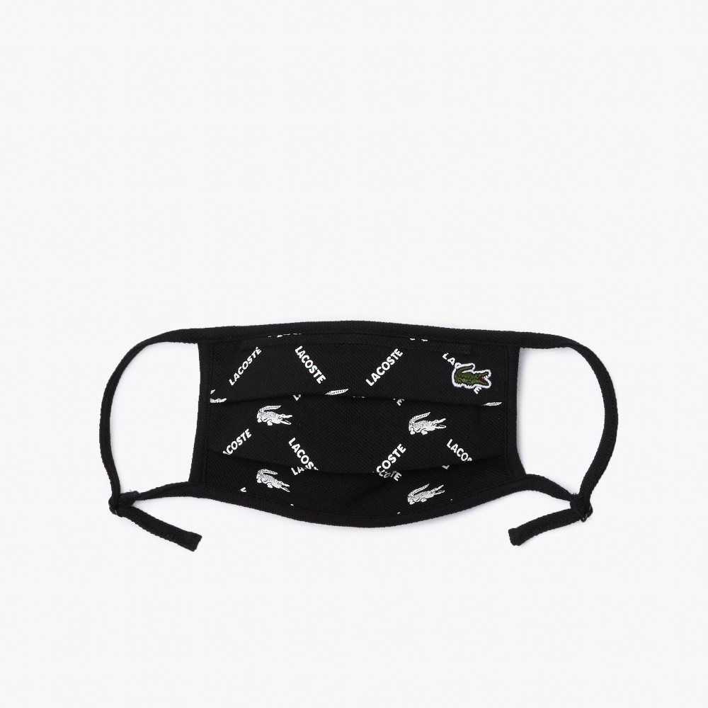 Lacoste L.12.12 Face Protection Adjustable Masks 3-Pack Black / White / Black / Green / White | CSY-079386