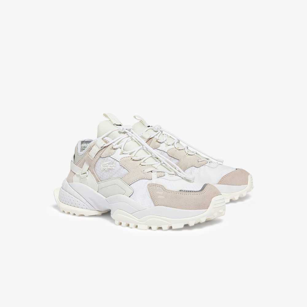 Lacoste L-Guard Breaker Leather Sneakers Off White/Off White | GHZ-913567