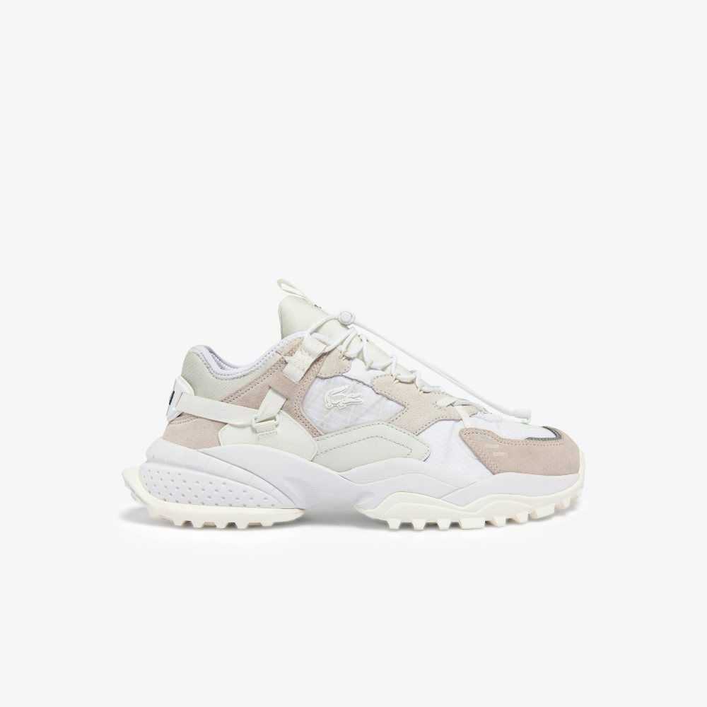 Lacoste L-Guard Breaker Leather Sneakers Off White/Off White | GHZ-913567