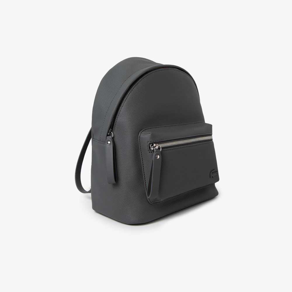 Lacoste Large Front Pocket Backpack Dark Shadow | EFA-596430