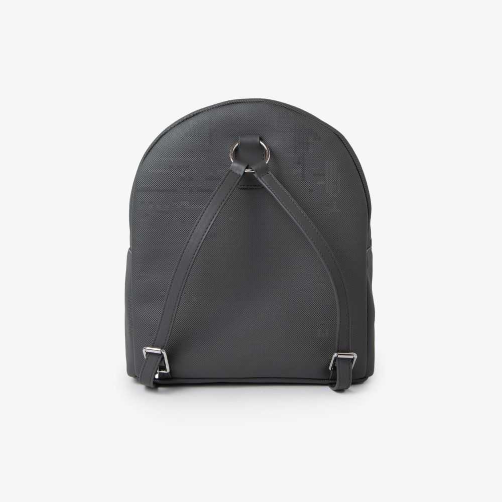 Lacoste Large Front Pocket Backpack Dark Shadow | EFA-596430