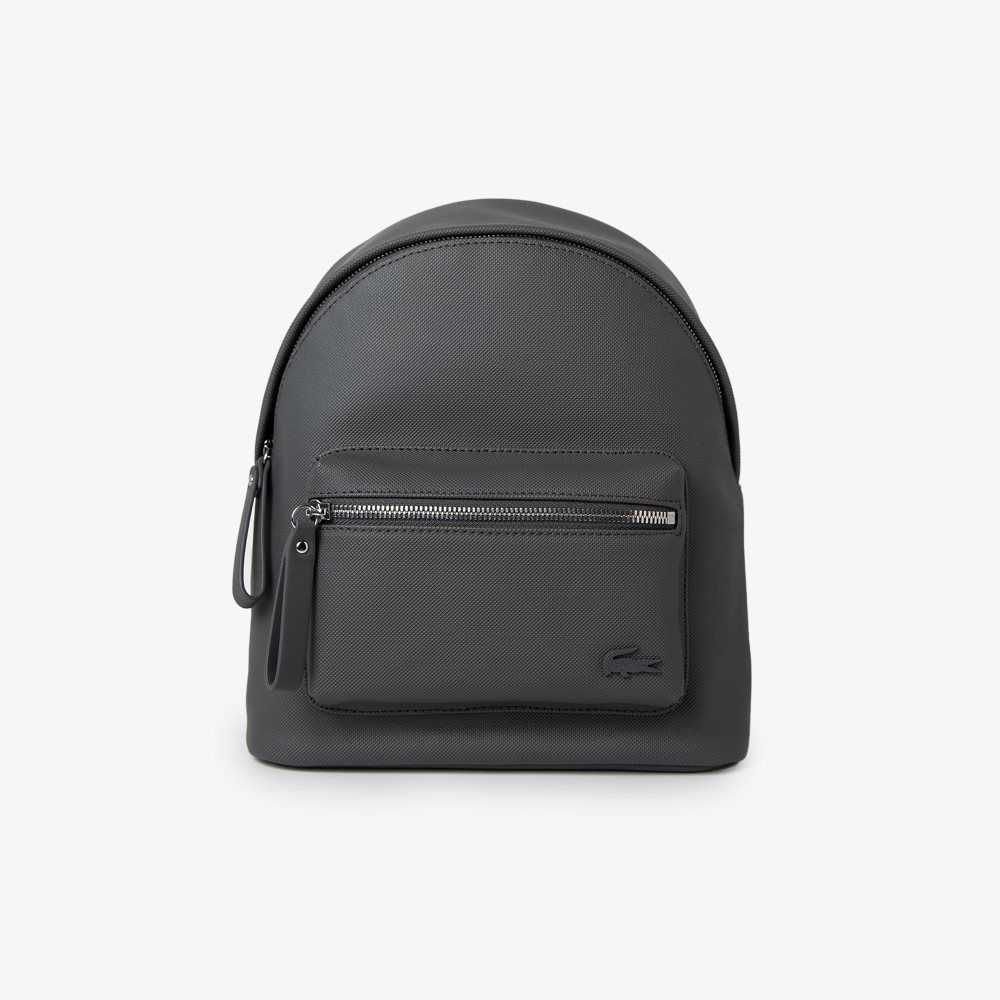 Lacoste Large Front Pocket Backpack Dark Shadow | EFA-596430