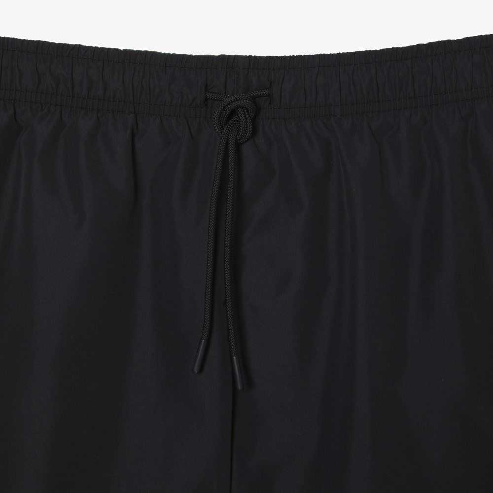 Lacoste Light Quick-Dry Swim Shorts Black / Green | KOU-745210