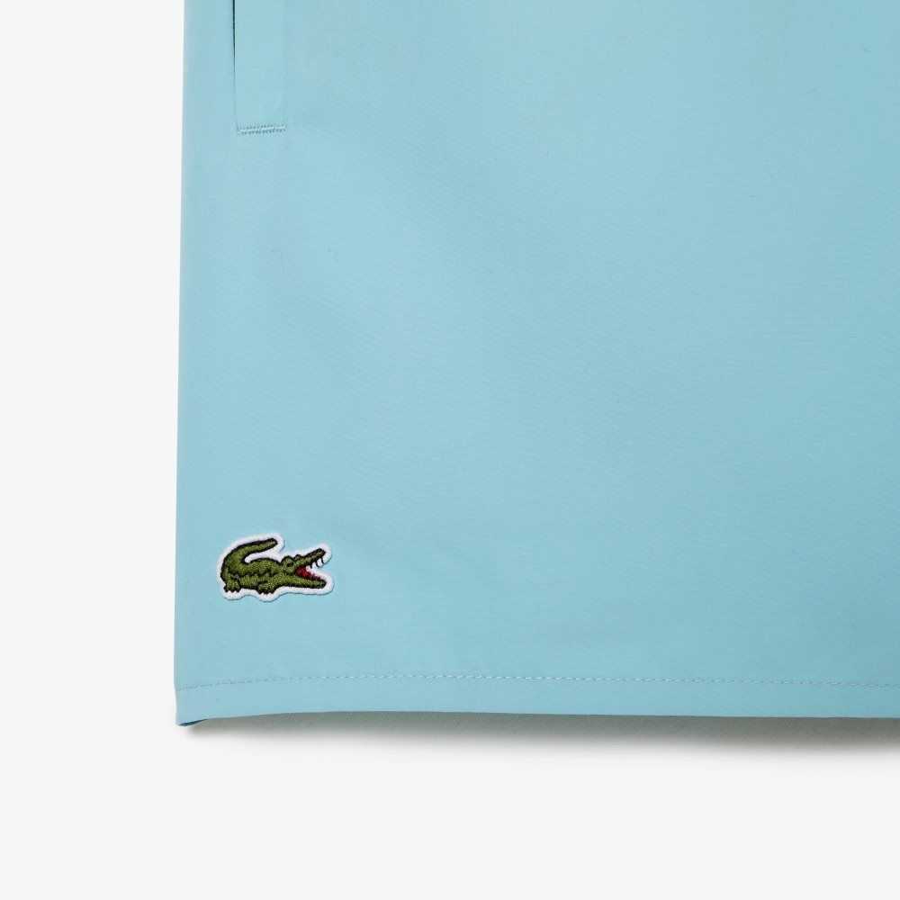 Lacoste Light Quick-Dry Swim Shorts Turquoise / Green | NPV-378024