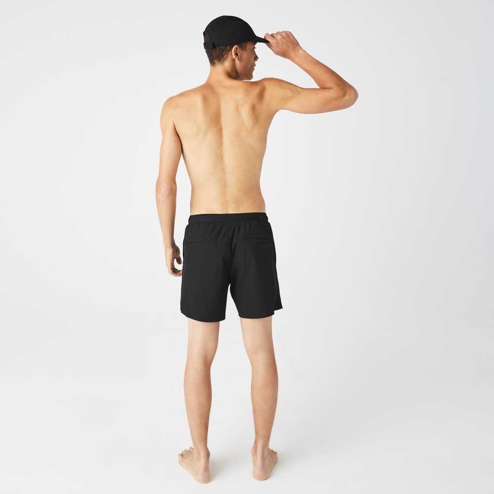 Lacoste Light Swim Trunks Black | CEL-961258