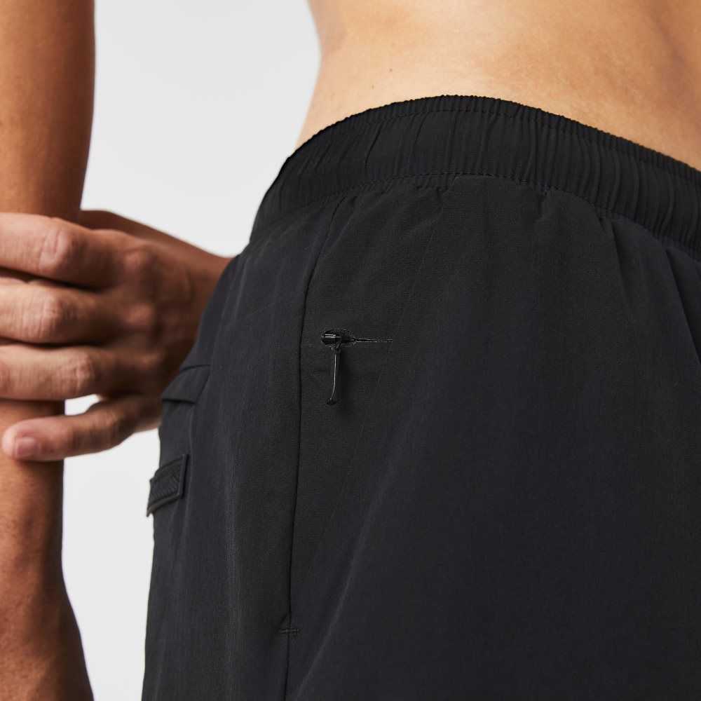 Lacoste Light Swim Trunks Black | CEL-961258