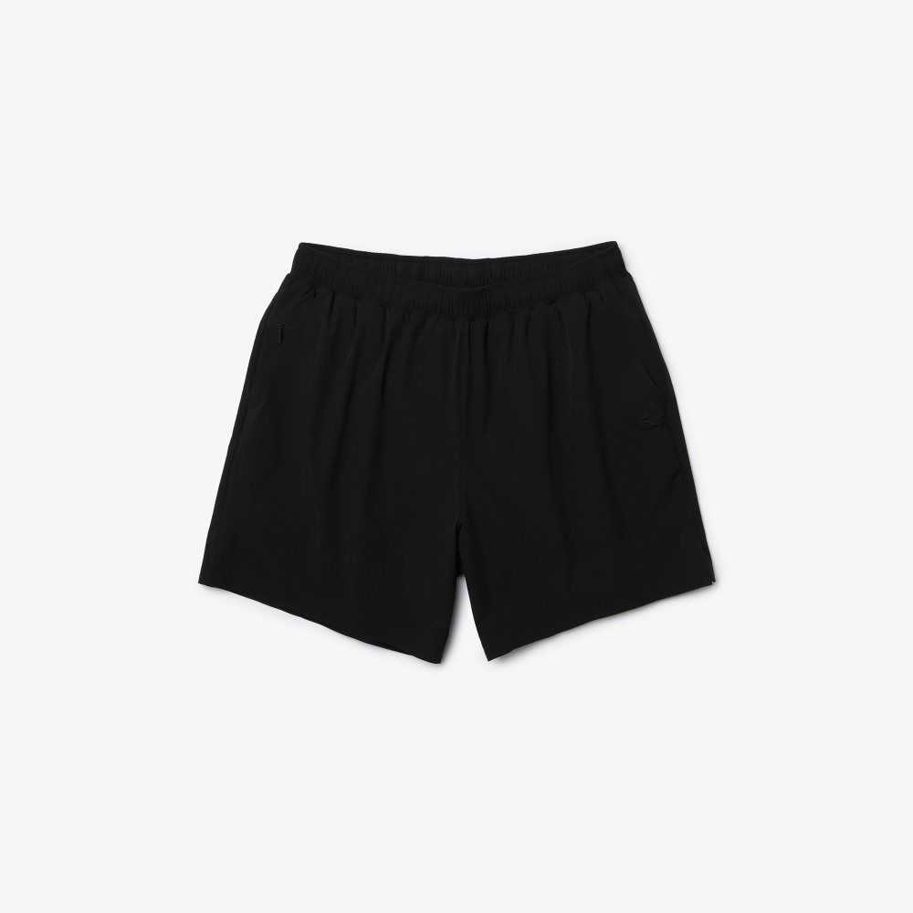 Lacoste Light Swim Trunks Black | CEL-961258