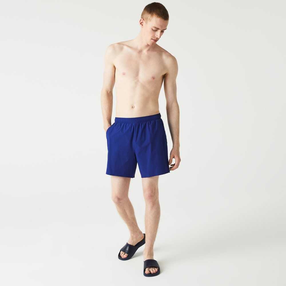 Lacoste Light Swim Trunks Blue | KWQ-086275