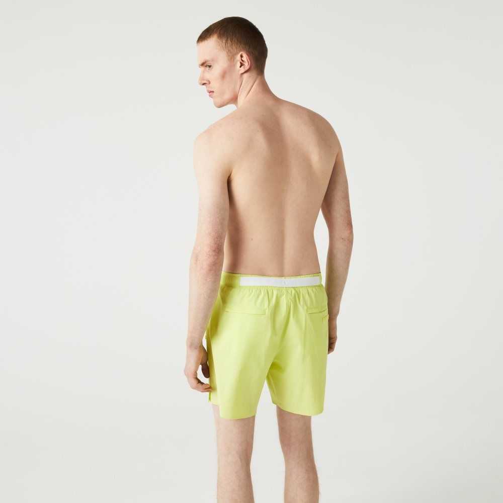 Lacoste Light Swim Trunks Flashy Yellow | JON-731024