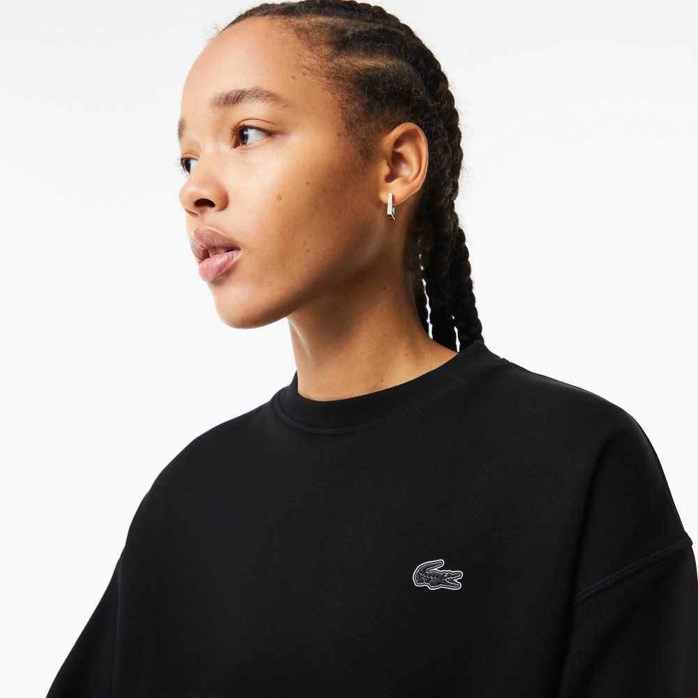 Lacoste Logo Back Sweatshirt Black | AEY-230458