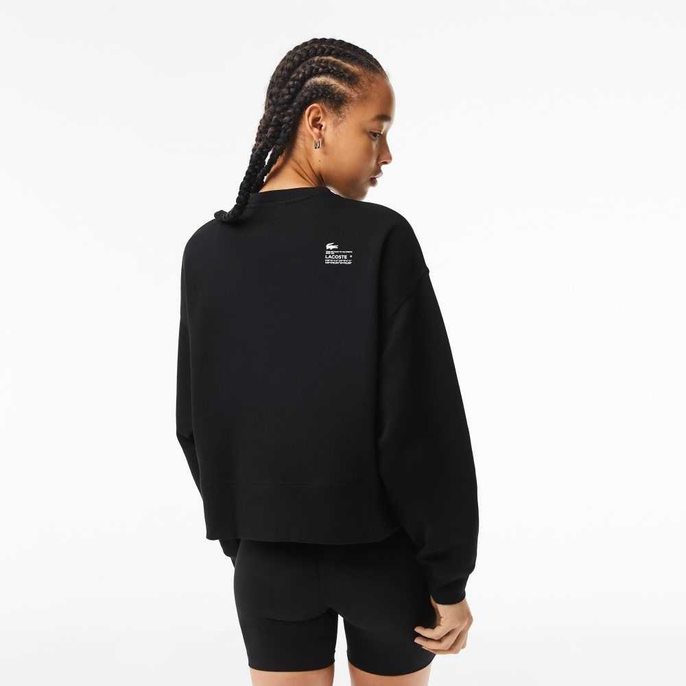 Lacoste Logo Back Sweatshirt Black | AEY-230458