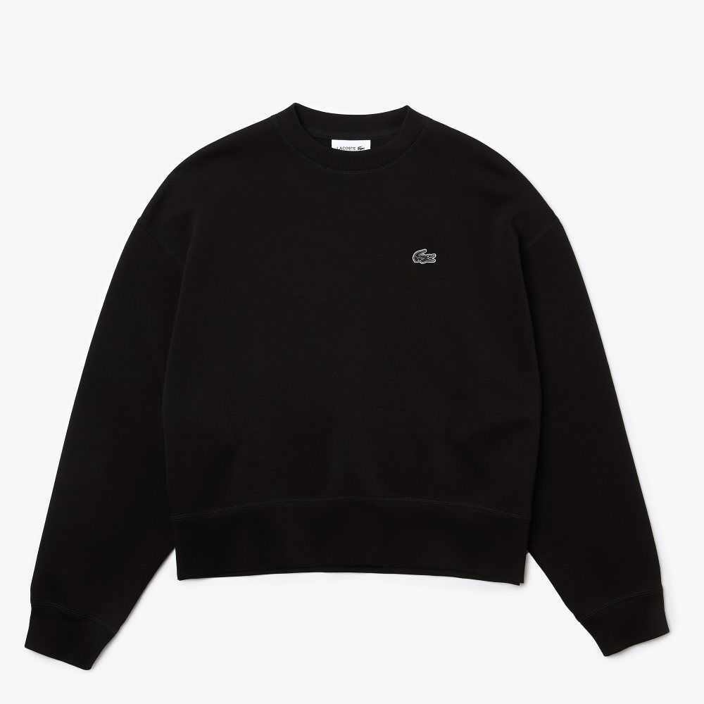 Lacoste Logo Back Sweatshirt Black | AEY-230458