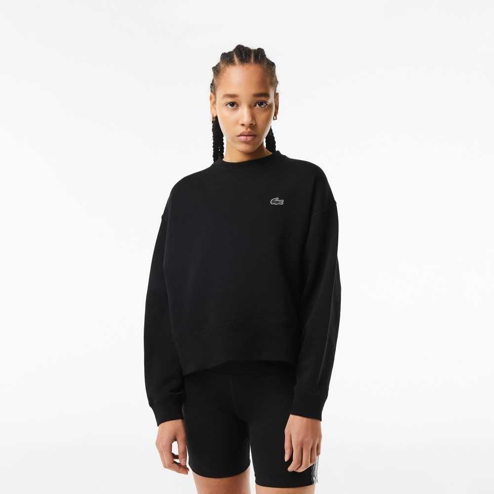 Lacoste Logo Back Sweatshirt Black | AEY-230458