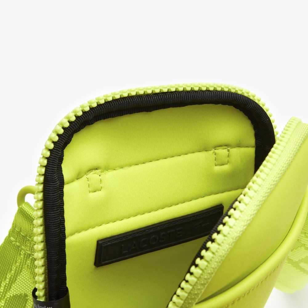 Lacoste Logo Strap Smartphone Holder Lime | CLQ-479583