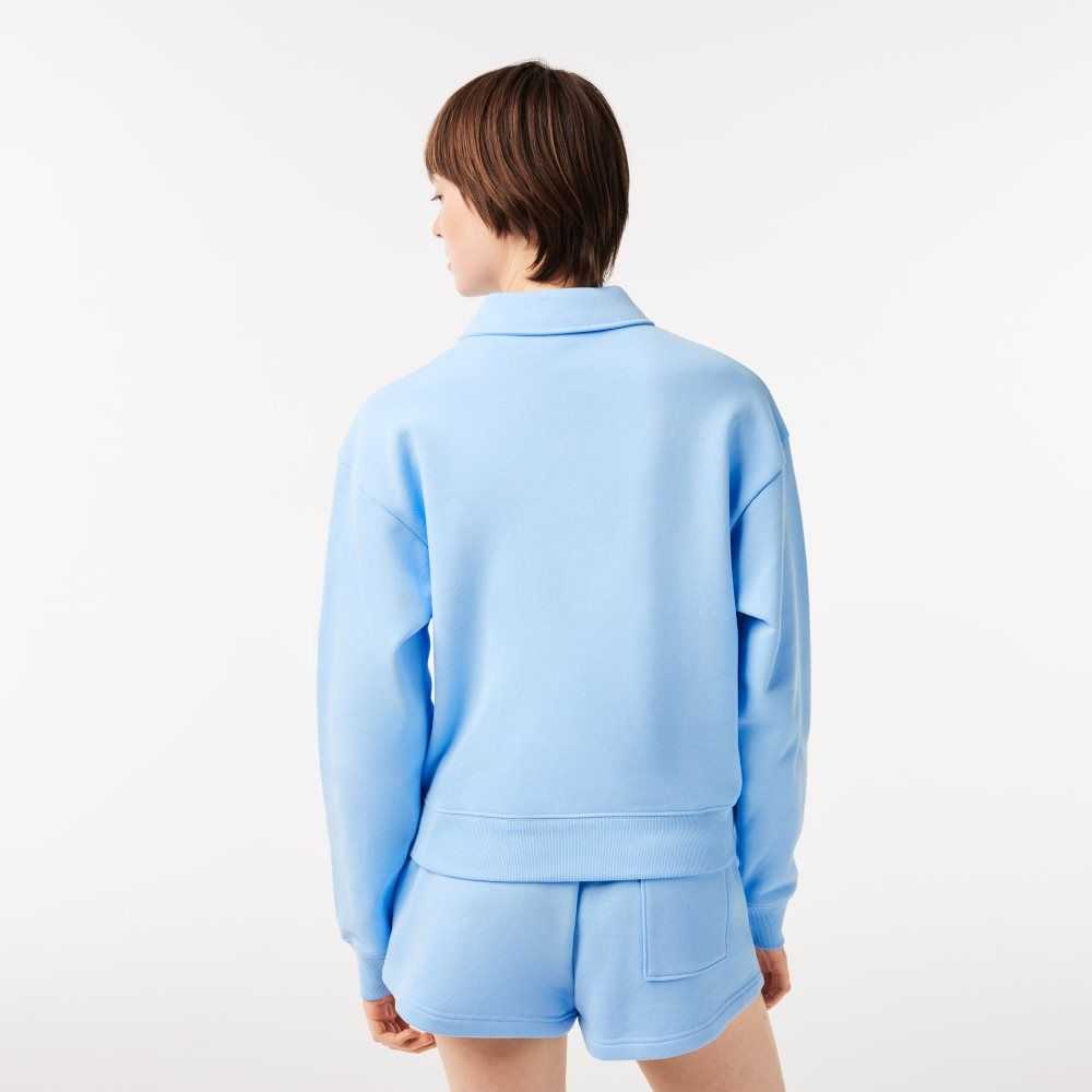 Lacoste Long Sleeve x Sporty & Rich Polo Blue | XHF-451630