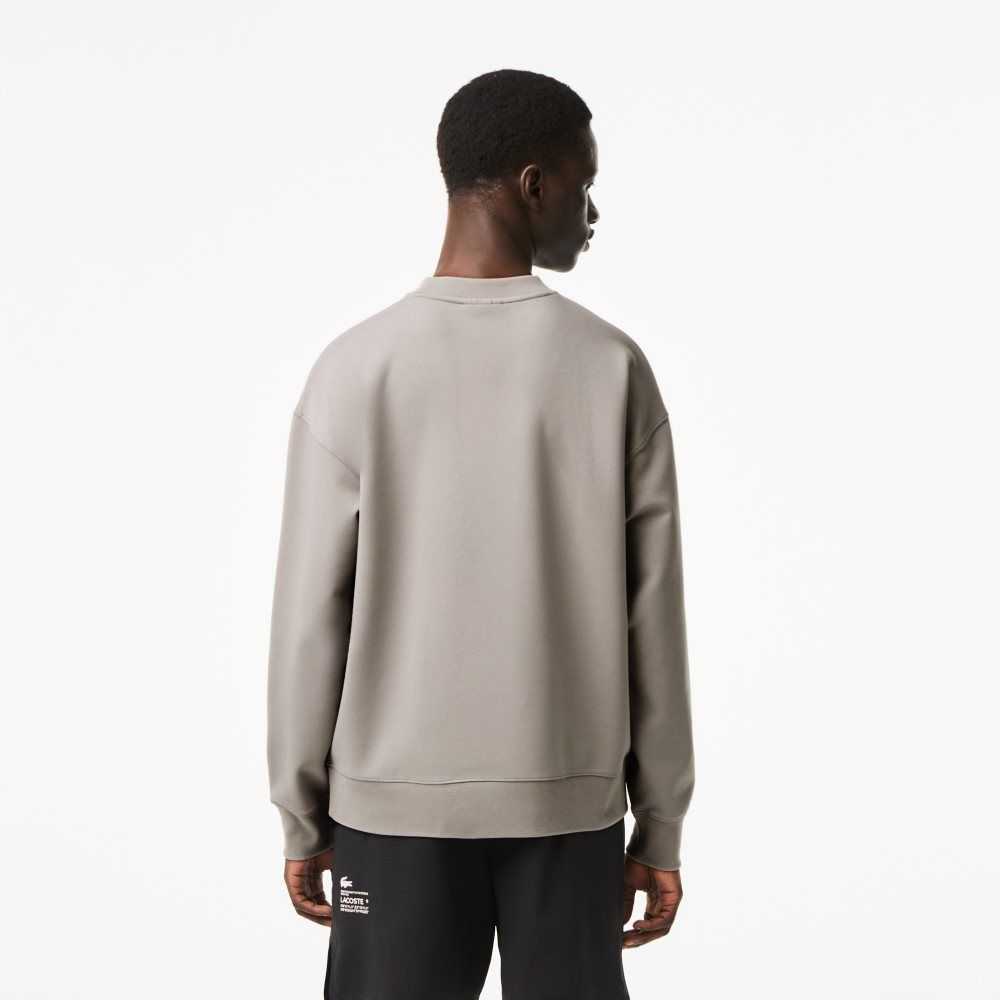 Lacoste Loose Fit Branded Sweatshirt Grey | MGX-369108