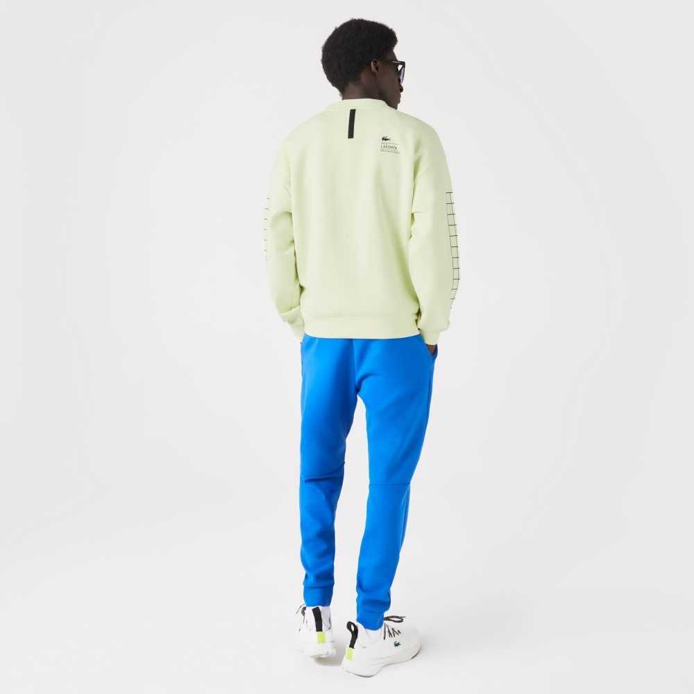 Lacoste Loose Fit Pique Sweatshirt Yellow | NYZ-325079