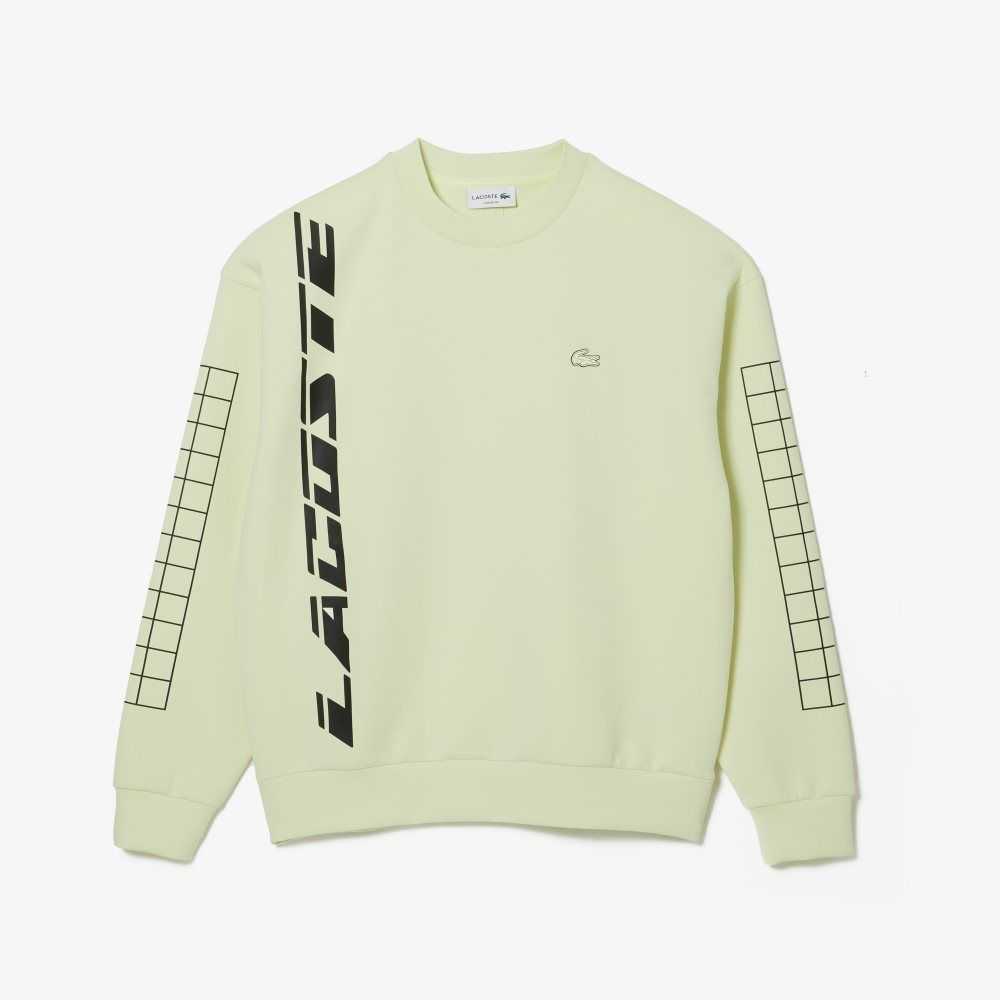 Lacoste Loose Fit Pique Sweatshirt Yellow | NYZ-325079