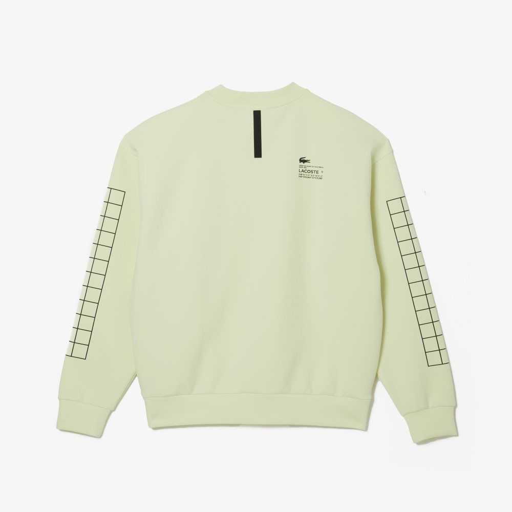 Lacoste Loose Fit Pique Sweatshirt Yellow | NYZ-325079