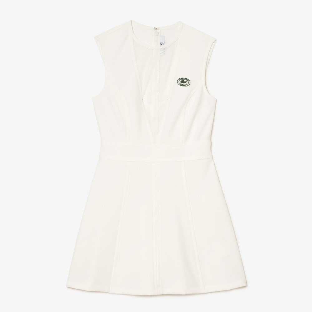 Lacoste Low-cut x Sporty & Rich Tennis Dress White | NFY-243570