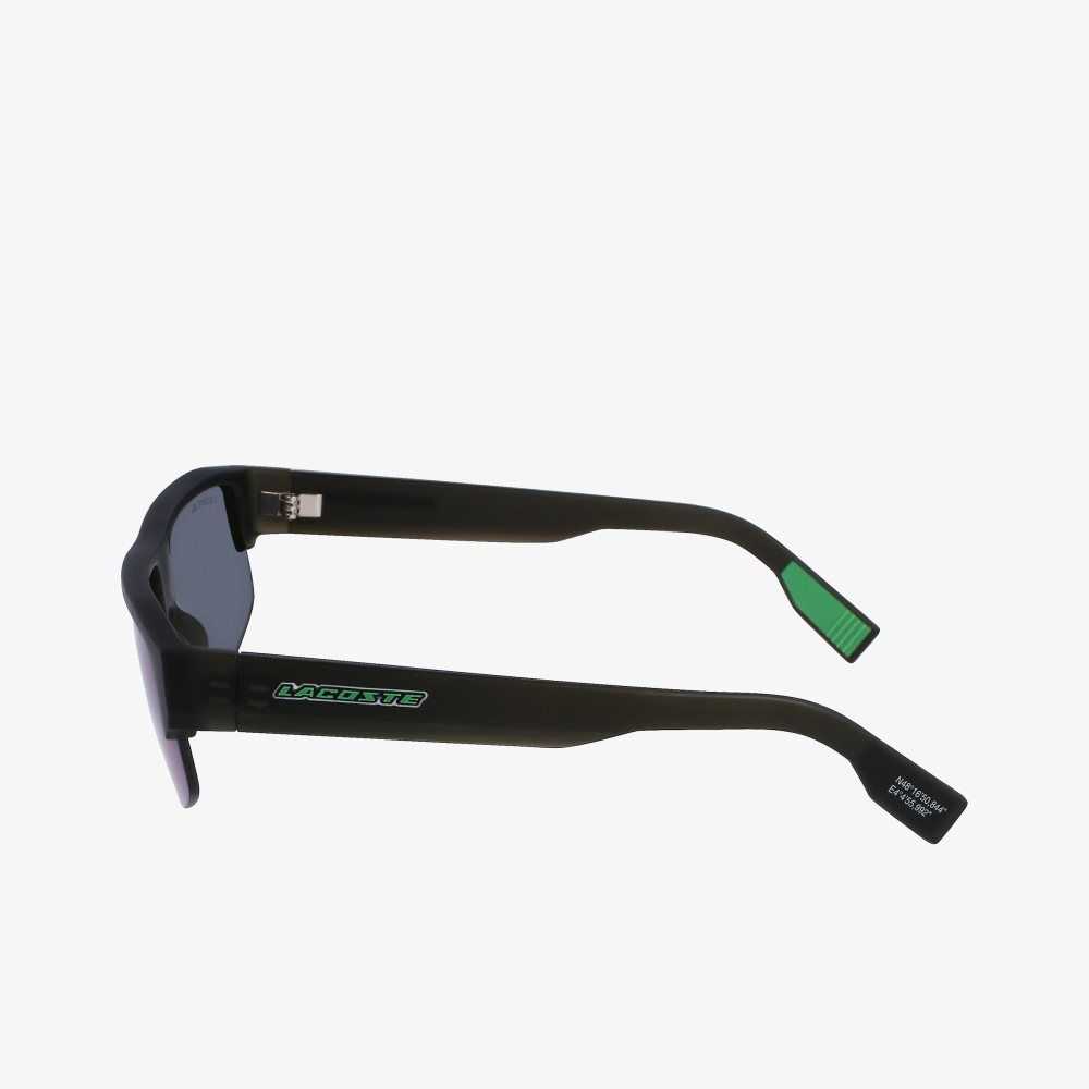 Lacoste Mask Active Sunglasses Matte Grey | MHA-347629