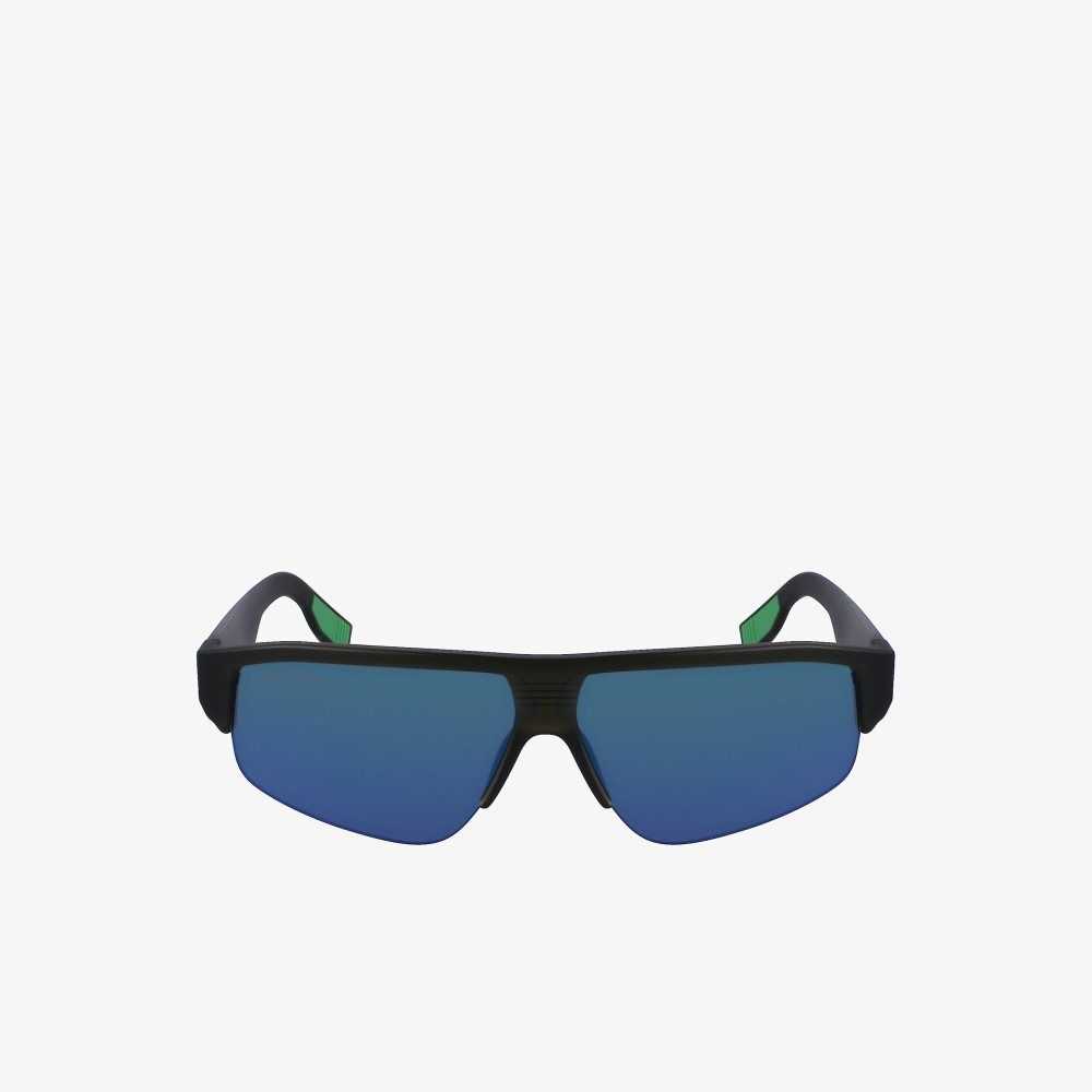 Lacoste Mask Active Sunglasses Matte Grey | MHA-347629