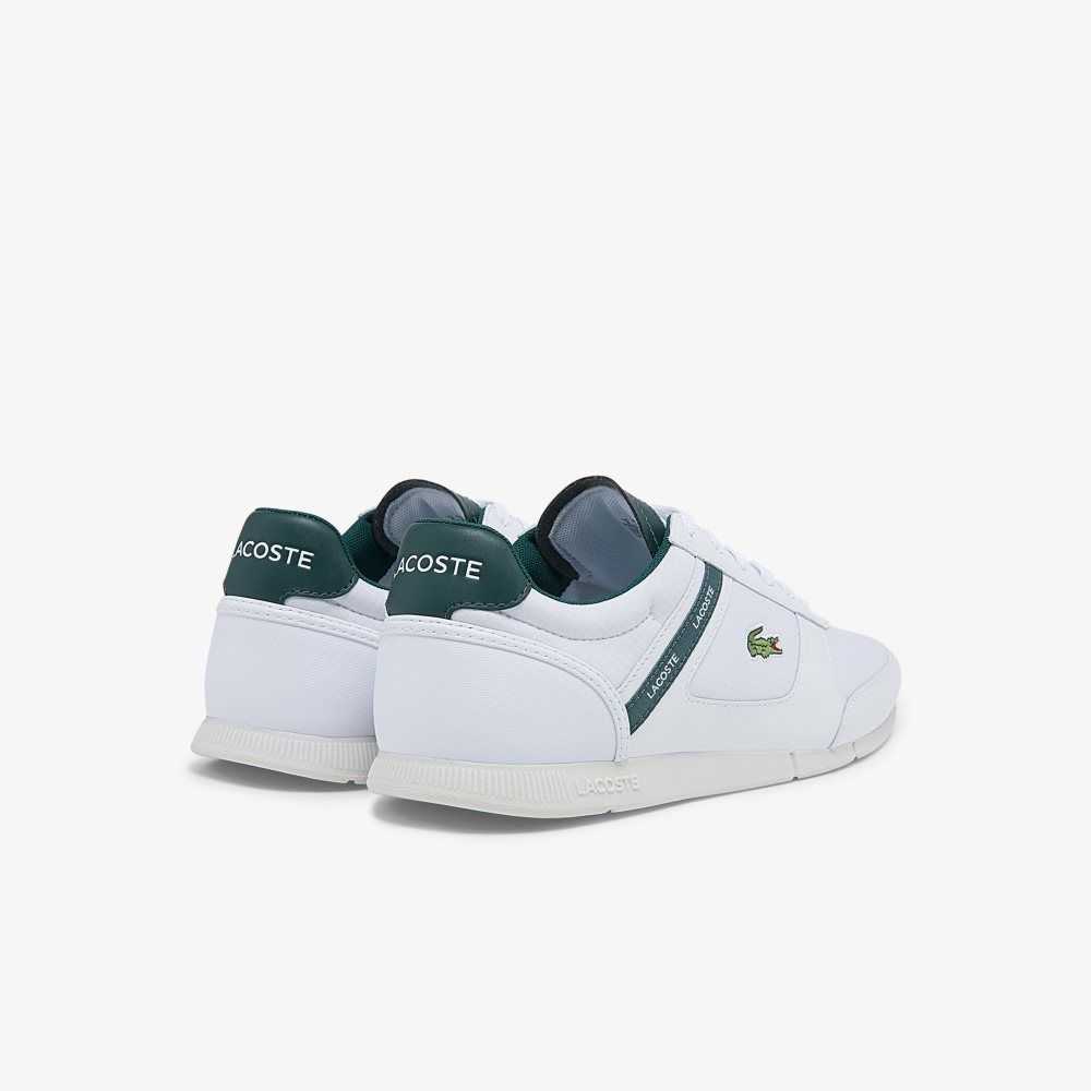 Lacoste Menerva Sport Leather Sneakers White/Dark Green | PMO-704923