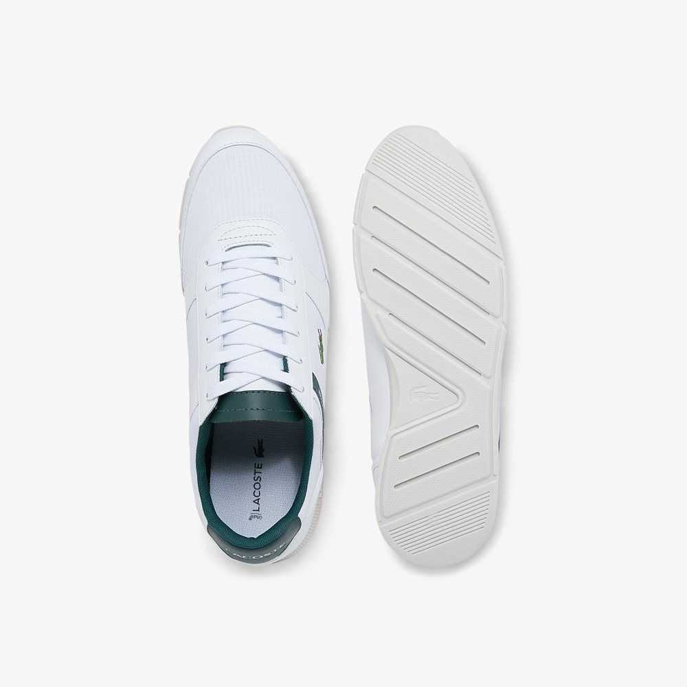 Lacoste Menerva Sport Leather Sneakers White/Dark Green | PMO-704923