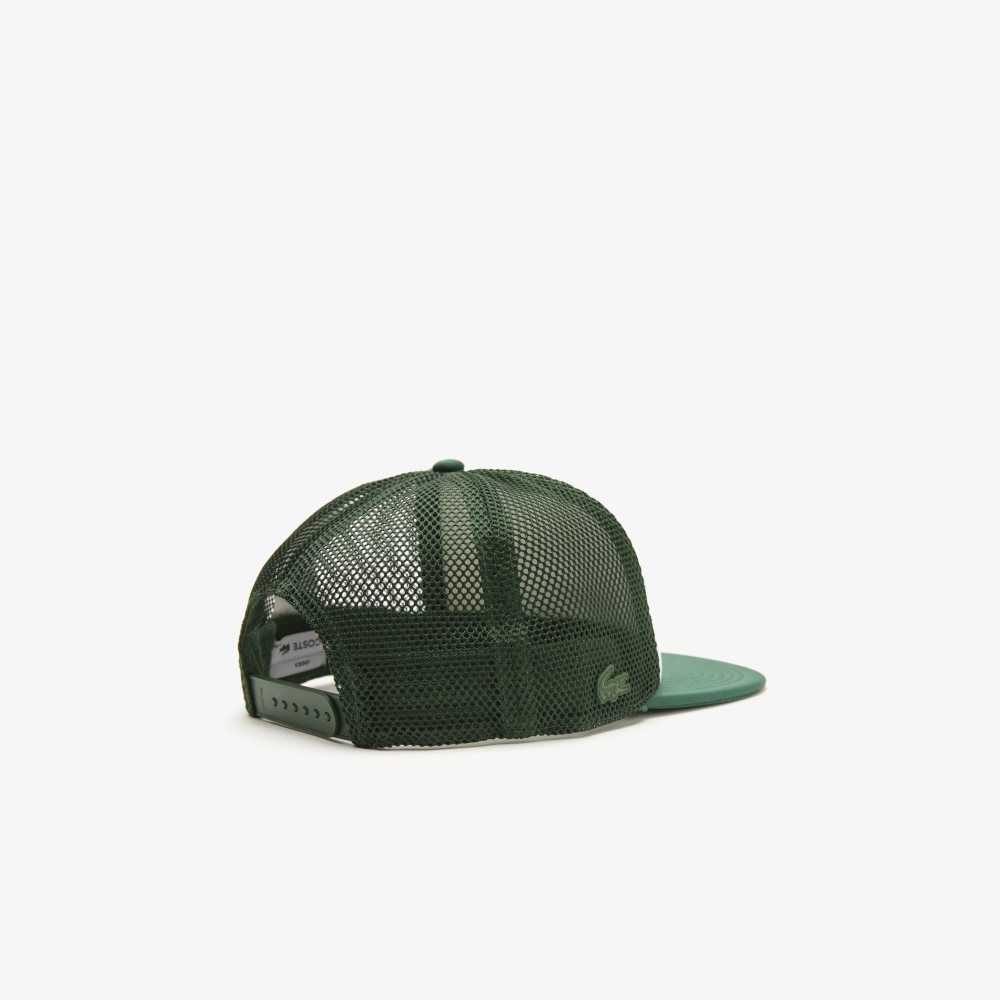 Lacoste Mesh And Neoprene Cap Green / White | HNJ-751943