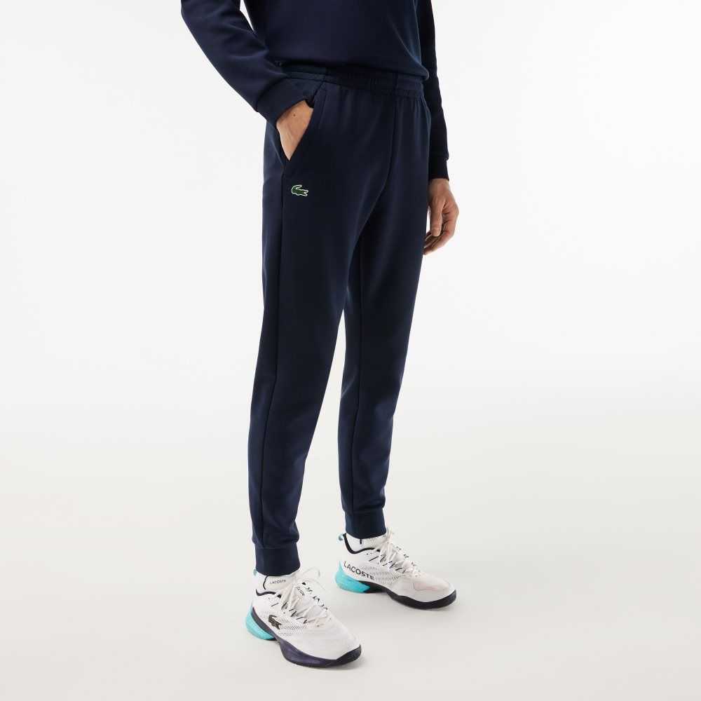 Lacoste Mesh Panels Trackpants Navy Blue | OTF-054632