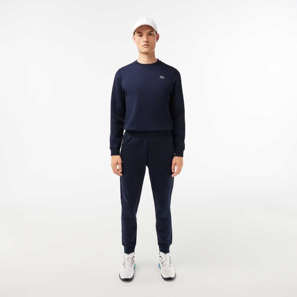 Lacoste Mesh Panels Trackpants Navy Blue | OTF-054632