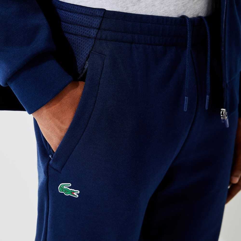 Lacoste Mesh Panels Trackpants Navy Blue | OTF-054632