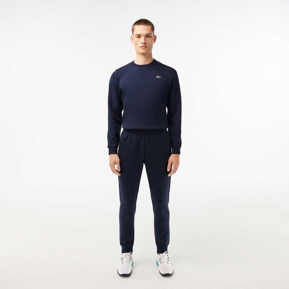 Lacoste Mesh Panels Trackpants Navy Blue | OTF-054632