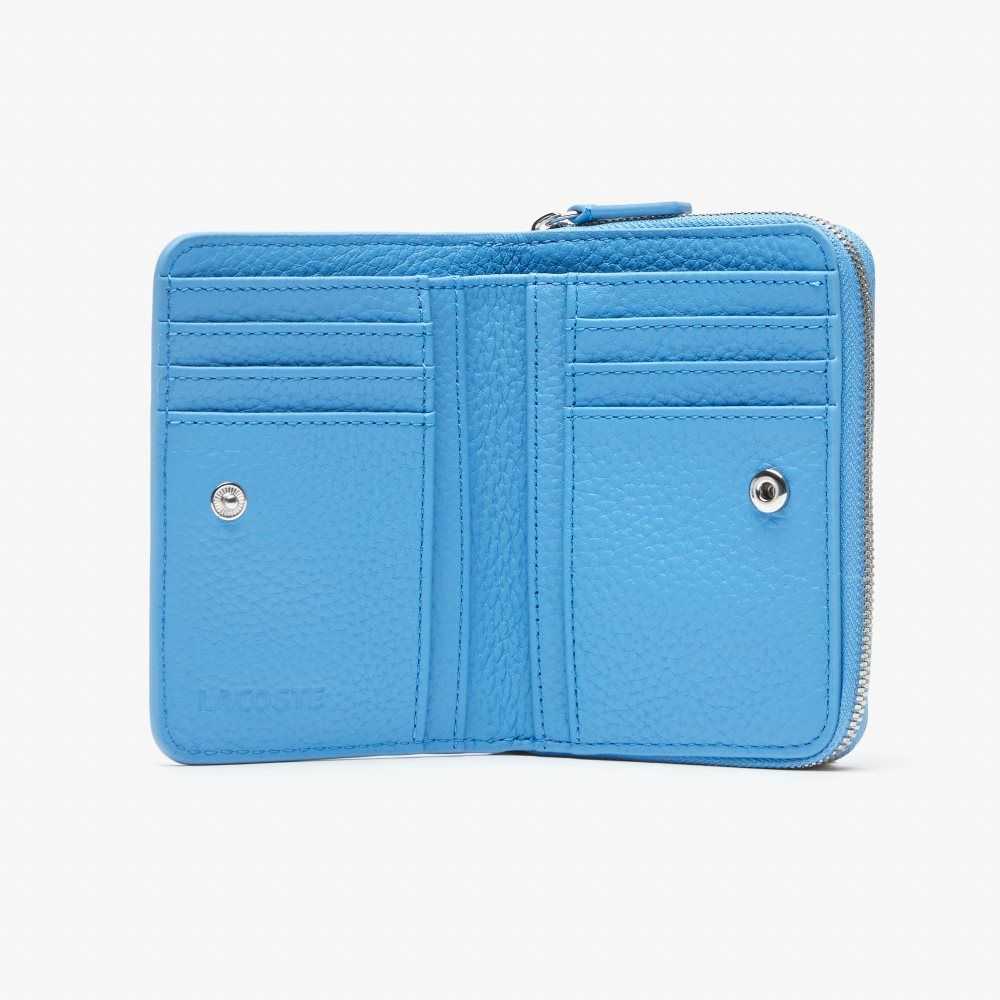 Lacoste Metal Plate Small Zip Wallet Argentine | LAQ-436210