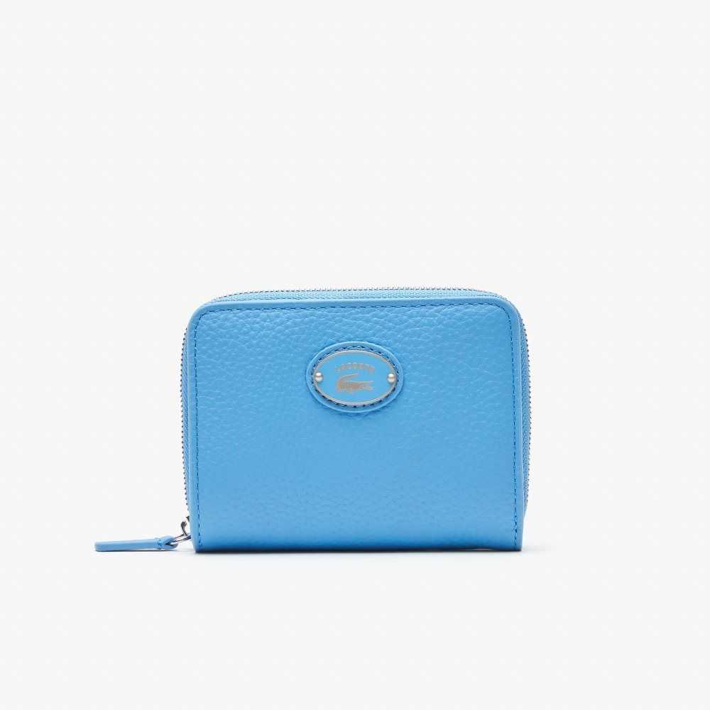 Lacoste Metal Plate Small Zip Wallet Argentine | LAQ-436210