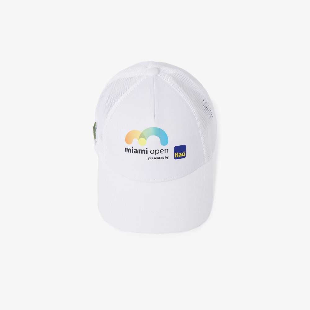 Lacoste Miami Open Hat White | EMB-267503