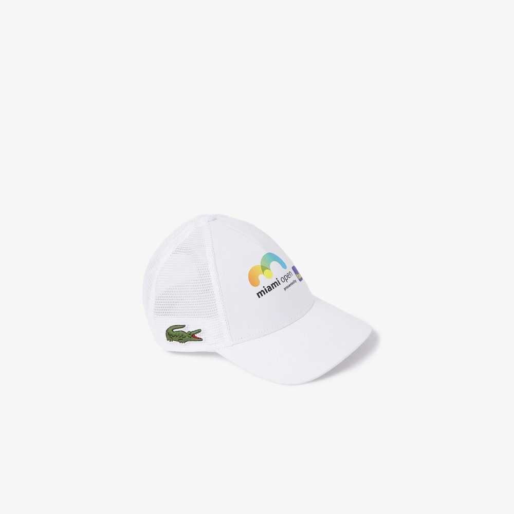 Lacoste Miami Open Hat White | EMB-267503