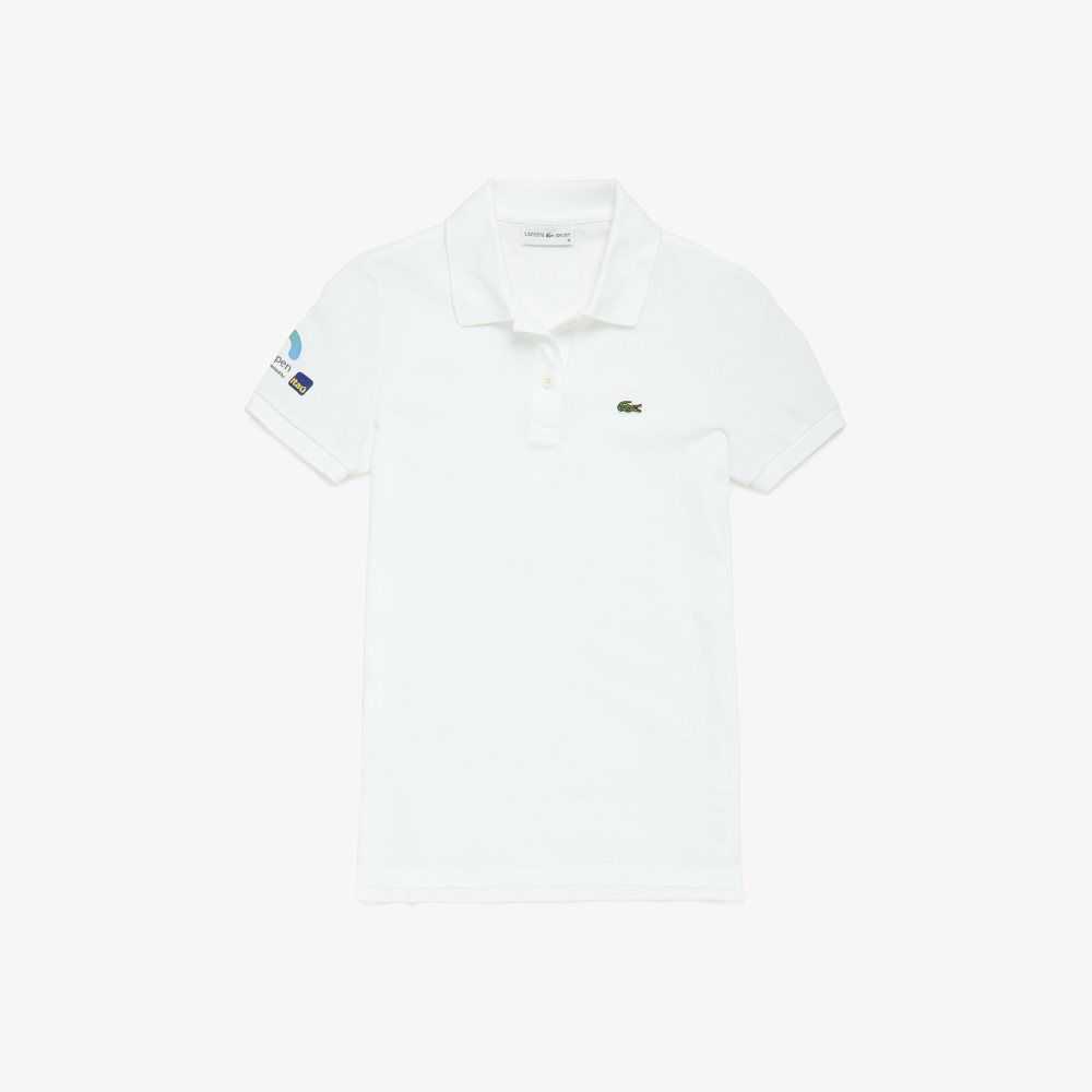 Lacoste Miami Open Slim Fit Polo White | LEF-098235