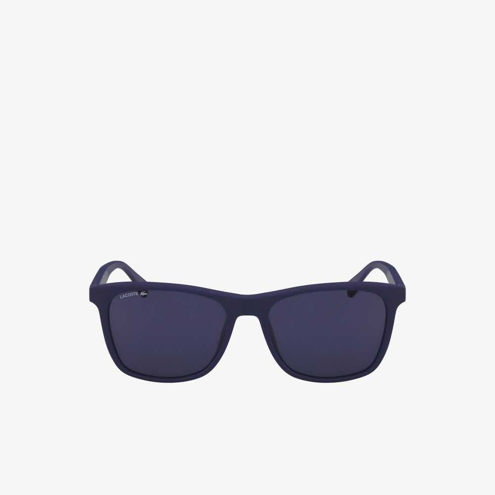 Lacoste Modified Rectangle L.12.12 Premium Sunglasses Blue | EGV-897420