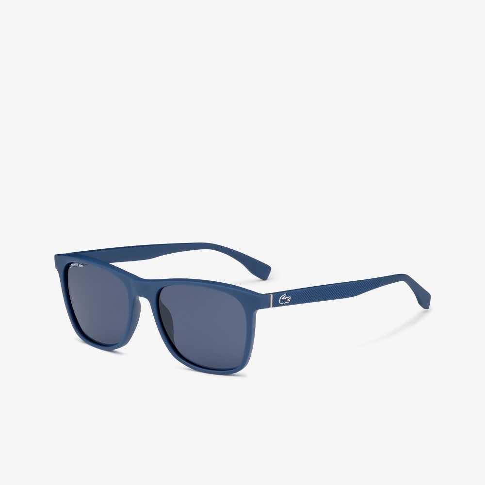 Lacoste Modified Rectangle L.12.12 Premium Sunglasses Blue | EGV-897420