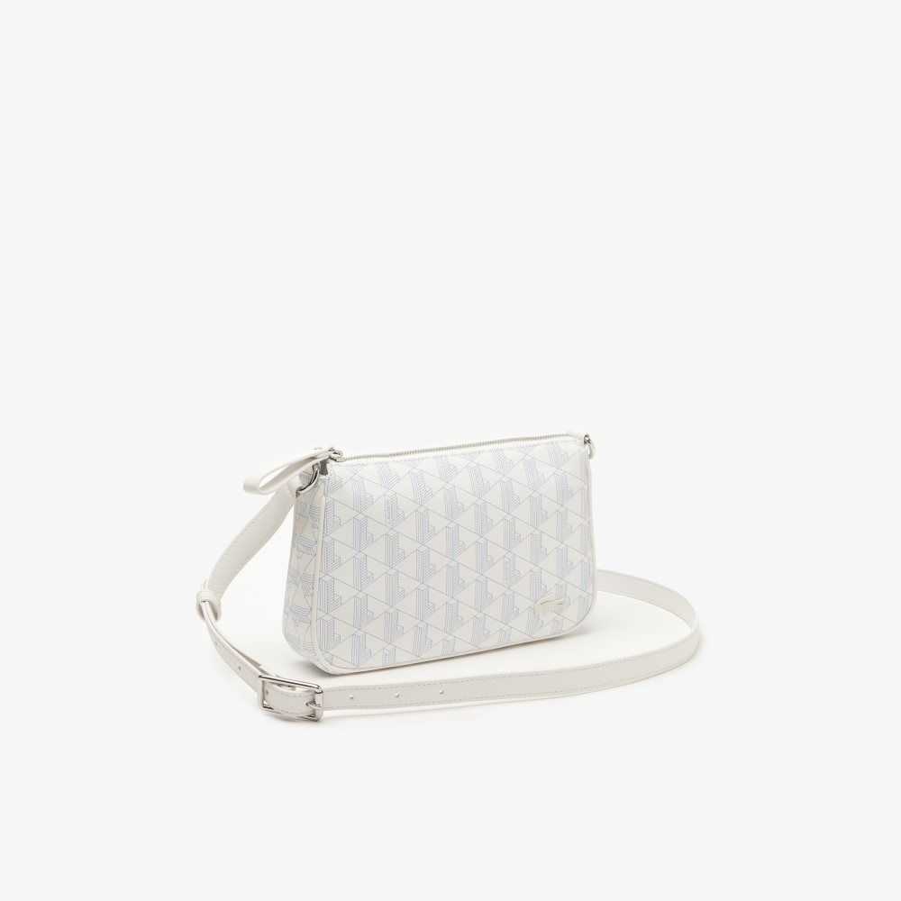 Lacoste Monogram Print Crossbody Bag Mono Farine Panorama | PEH-634952