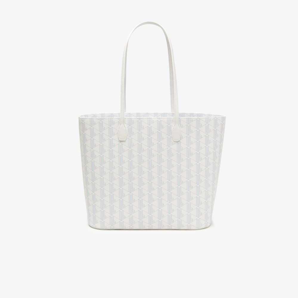 Lacoste Monogram Print Tote Mono Farine Panorama | QTX-614297