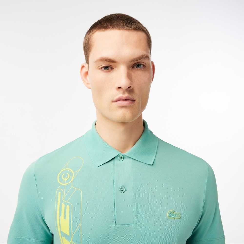 Lacoste Movement Signature 3D Polo Mint | JPQ-732561