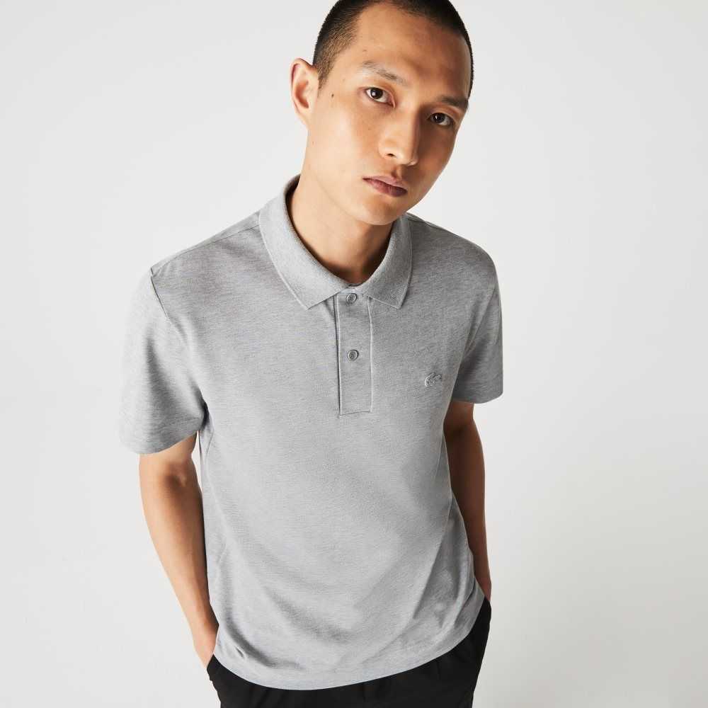 Lacoste Movement Ultra Light Pique Polo Grey Chine | ECU-346890