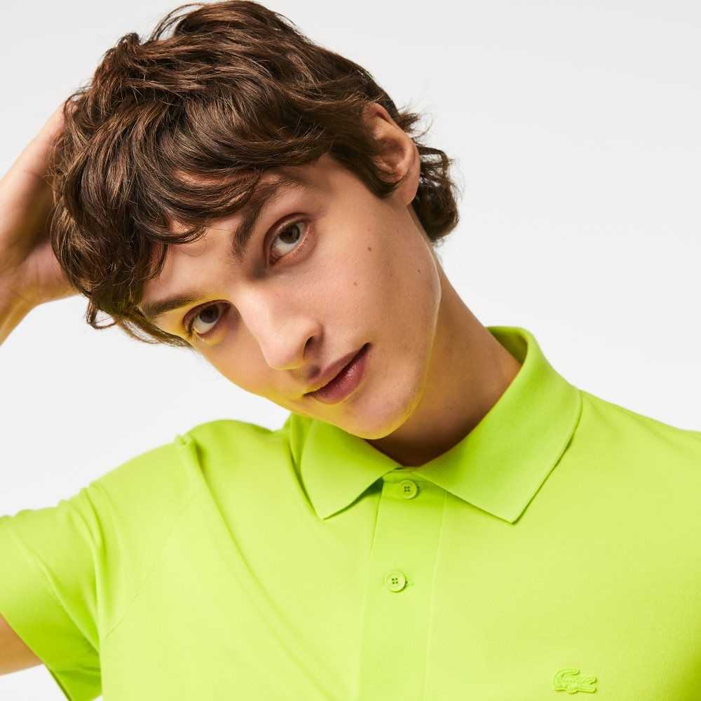 Lacoste Movement Ultra Light Pique Polo Yellow | GWH-087952