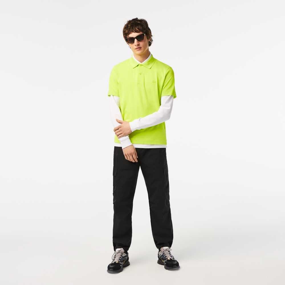 Lacoste Movement Ultra Light Pique Polo Yellow | GWH-087952