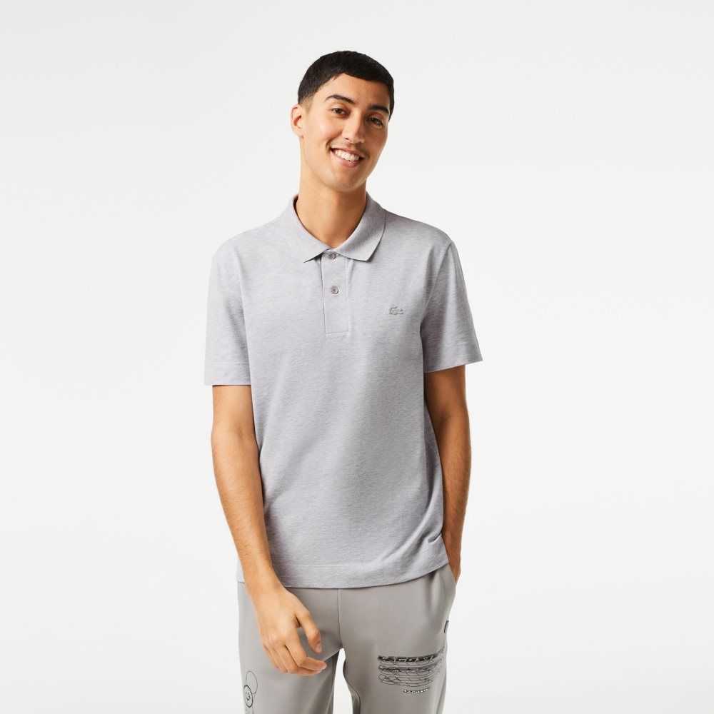 Lacoste Movement Ultra Light Pique Polo Grey Chine | LFE-614397