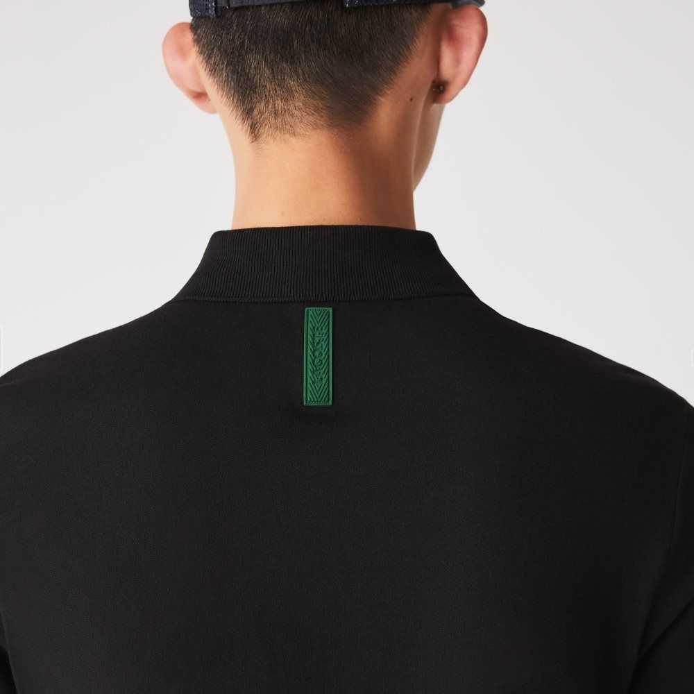 Lacoste Movement Ultra Light Pique Polo Black | YLC-932570