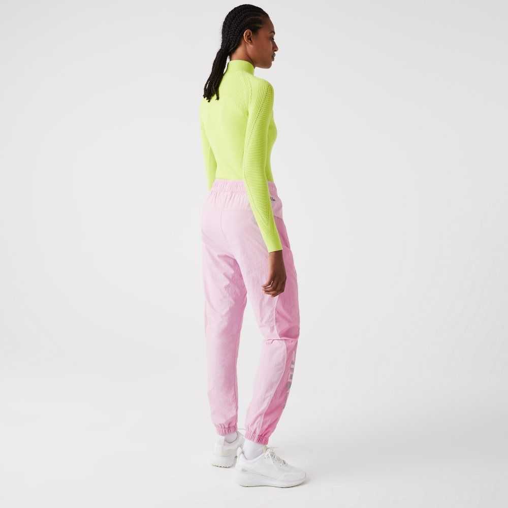 Lacoste Nautical Print Trackpants Pink | RML-153870